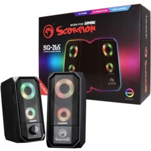 Marvo Scorpion SG-265 6W 2.0 Channel RGB LED USB Powered Gaming Speakers SG-265