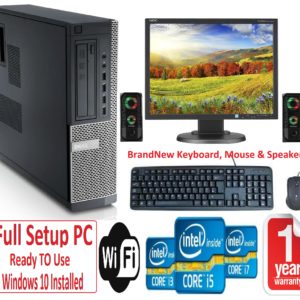 Dell PC Bundle+Speakers – Intel Core i5 16GB RAM 1TB+240GB SSD Windows 10